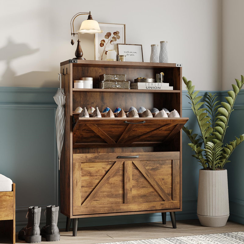 16 Pair Shoe Storage Cabinet