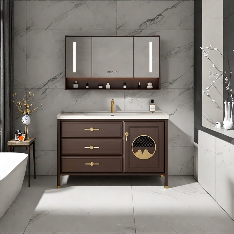 Ensemble de meuble-lavabo autoportant 47,64 po avec miroir, 40"
