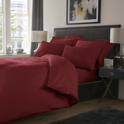 Dull Satin Solid Colour Duvet Cover Set with Pillowcases Included