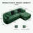 L Shaped Sofa with right Chaise Lounge-427271099-427271102