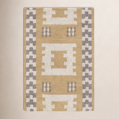 Elsey Hand-Tufted Geometric Wool Rug