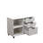 White 34.6" Wide Under Desk Storage Cabinet, 3 Drawer File Cabinet on Wheels
