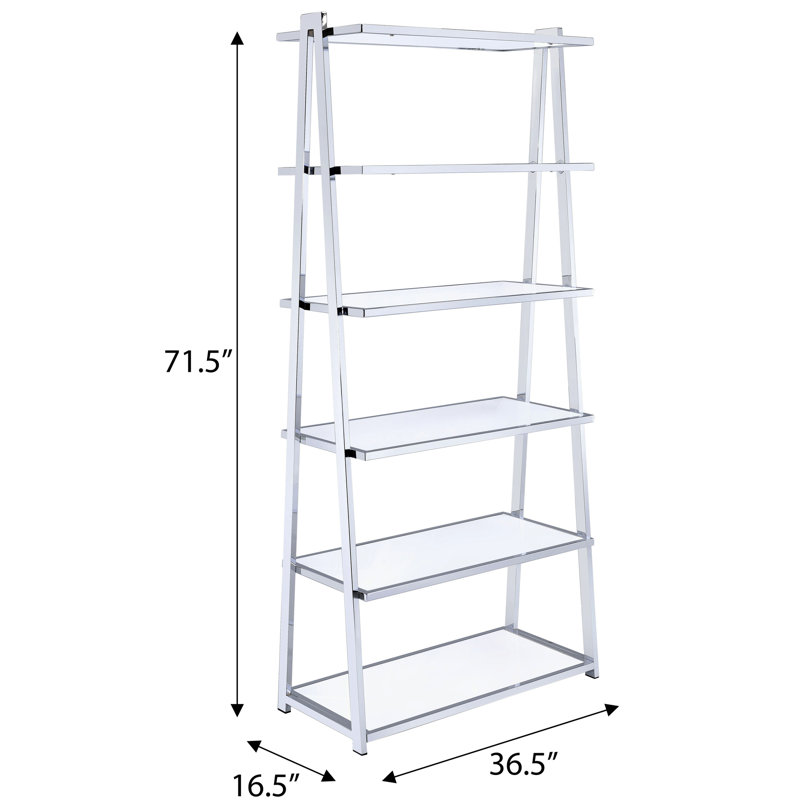 Bibliothèque blanche et à 6 tablettes - Solution de rangement moderne et fonctionnelle