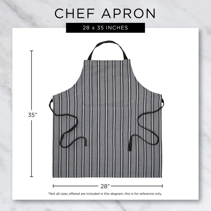 No Pattern Cotton Bib Apron