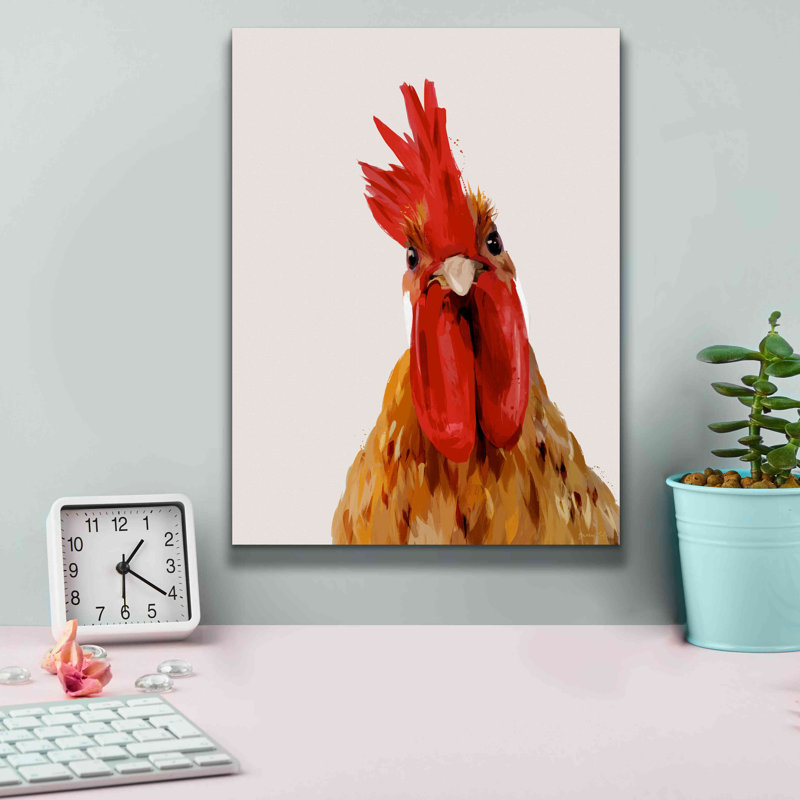«Chicken Or The Egg» par Green Lili - impression sur toile tendue, H 16 po x l 12 po x P 0,75 po