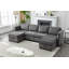 Canapé modulaire rembourré avec repose-pieds réversible Toxi-850920317