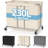 230L Rolling Laundry Hamper, 2-Section Laundry Basket With Wheel...