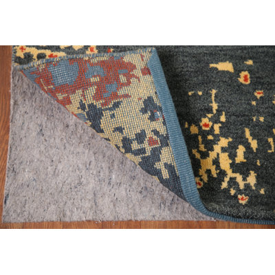 Blue Abstract Oriental Area Rug 8x10
