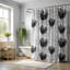 Rideau de douche B&W Heart - Premium-218957436