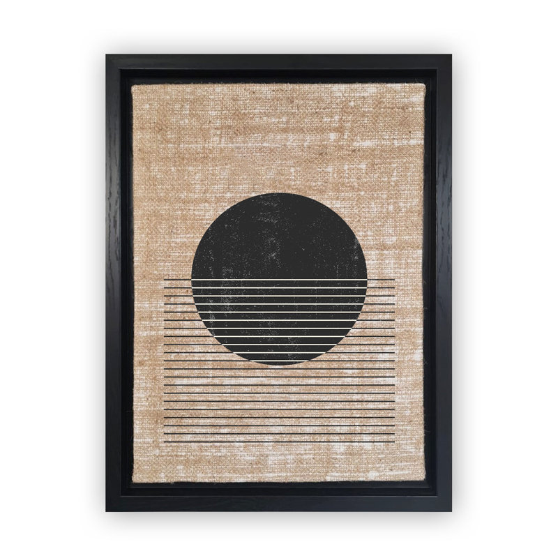 Peinture décorative sur toile, H 26 po x l 18,1 po, Noir