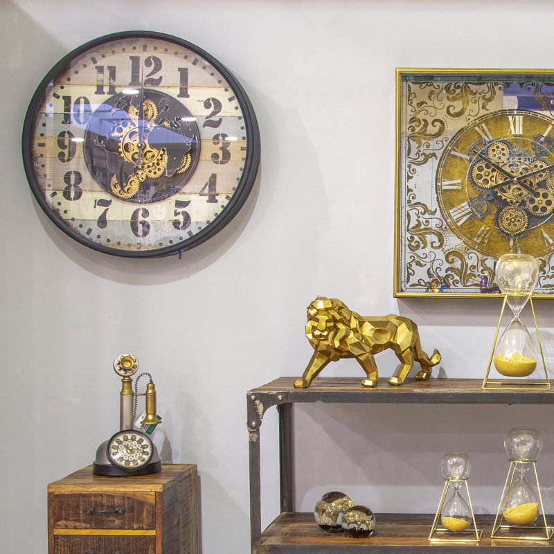 Pecatonica Solid Wood Wall Clock