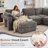 4 - Piece Teddy Modular Sectional Sofa Cloud Couch with Ottoman and 2 Storage Side Table-793588773-798281544