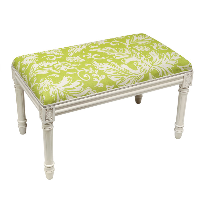 Banc rembourré Kamari, Green Floral 2