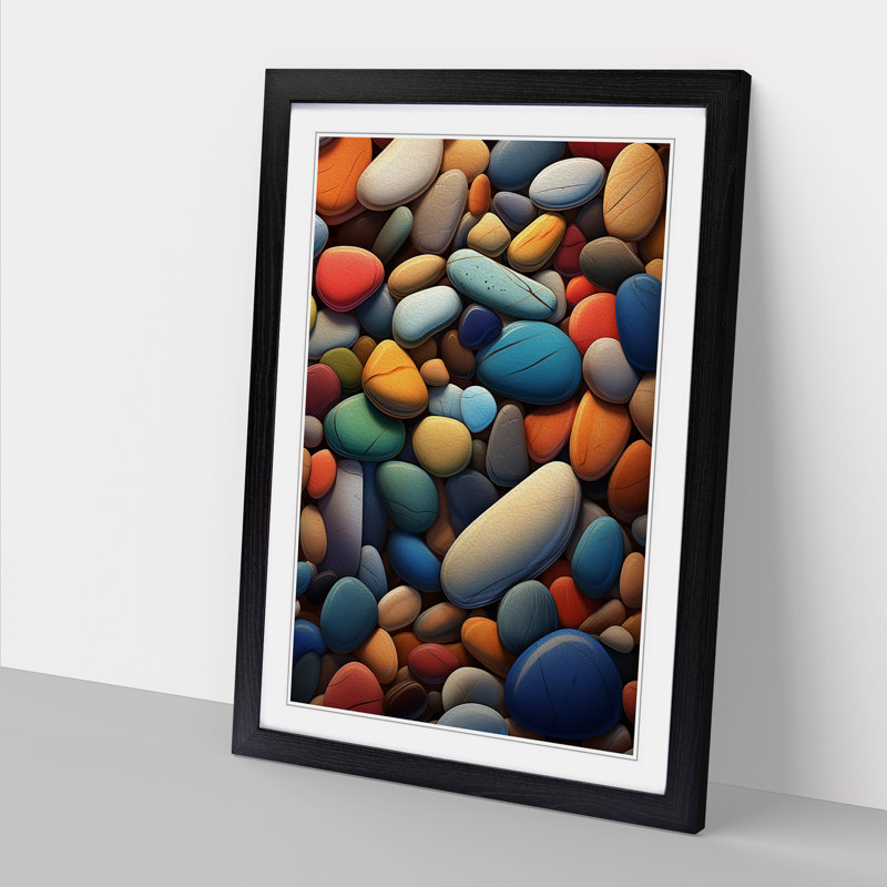 Pebbles Digital Art - Framed Print