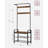 Coat Rack, Hall Tree With Shoe Bench For Entryway, Entryway Bench With Coat Rack, 4-In-1, With 9 Removable Hooks
