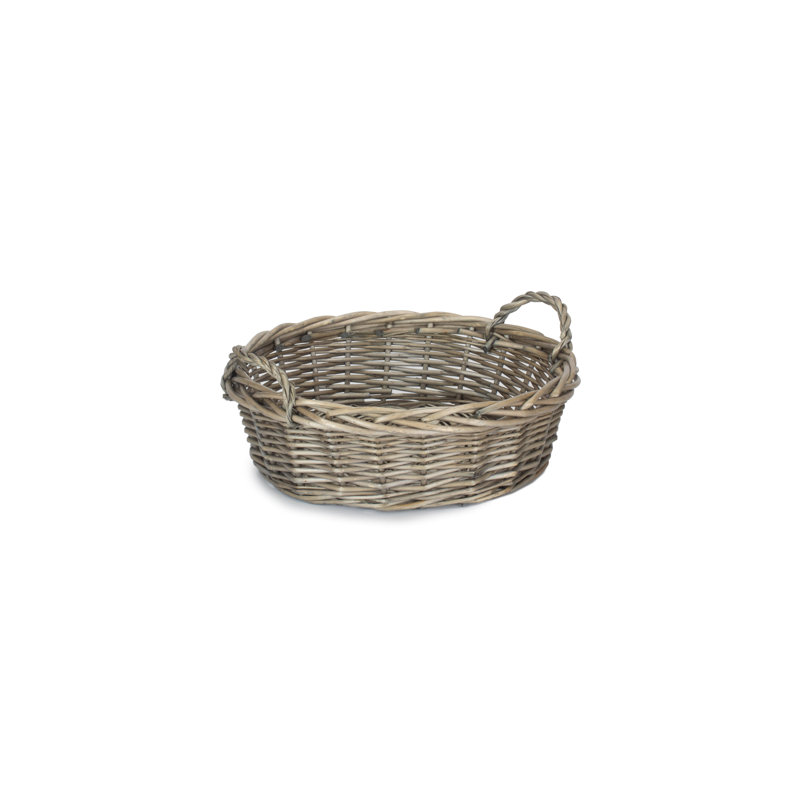 Wicker Large Round Display Storage Basket