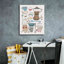 «Red Coffee Barrel I V2 Gingham» par Courtney Prahl, art mural sur toile-972044712