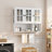 3-Door Wooden Wall Bathroom Cabinet with Open and Hidden Storage Space-2043239966