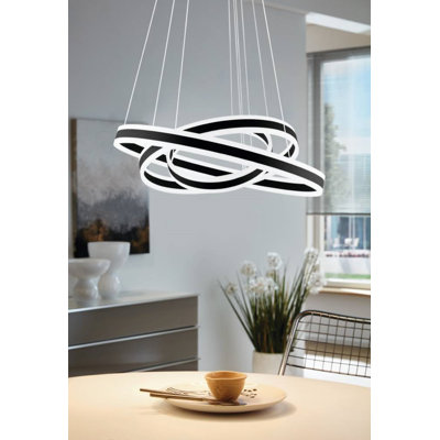 Lustre géométrique à 3 lumières DEL Cary