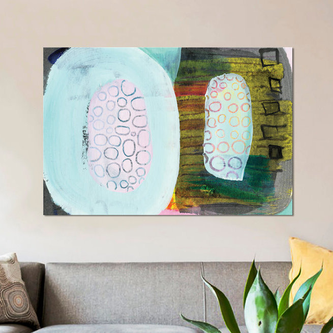 « green pod », reproduction d’art sur toile, H 18 po x l 26 po x P 1,5 po, Toile avec cadre noir, Blanc
