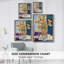 Papier mâché Arrangment IV, reproduction encadrée - bois massif-1966860715
