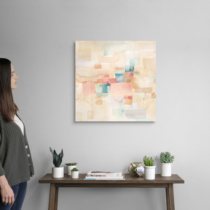 «Desert Dreams Square II» par Cynthia Coulter - reproduction d'art sur toile, Toile tendue, H 24 po x l 24 po x P 1,25 po