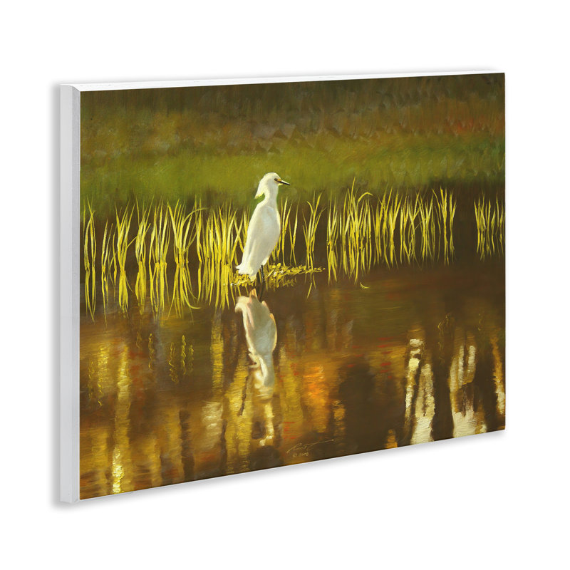 Art mural oiseau et lac par D. Rust