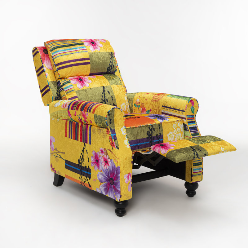 Mary Rowena Manual Recliner, Gold