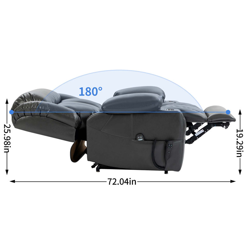 Fauteuil inclinable électrique à deux moteurs avec massage à 8 points et chauffage lombaire Infinite