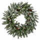 The Holiday Aisle® Snowy Morgan Spruce Wreath with Battery Operated LED Lights