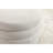 007-Velvet Fabric Storage Round Ottoman Footstool With Wooden Shelving,Ivory