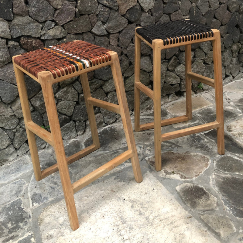 Set of 2 Manders Counter Stool, Brown