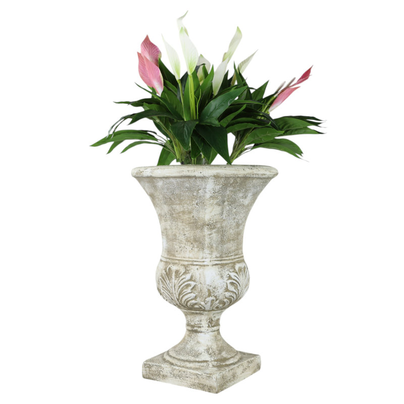 Valetta Handmade Urn Planter, White
