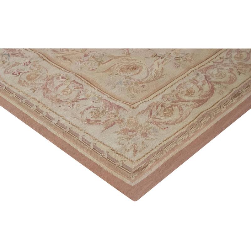 Hand Knotted Wool Area Rug in Multi