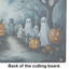 Ghosts Spooky Halloween Glass Cutting Board Large