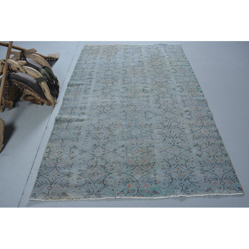 Orange Bedroom Rug, 4.9x8 ft Area Rugs, Statement Rugs, Turkish Rugs, Vintage Rug, Bedroom Rug