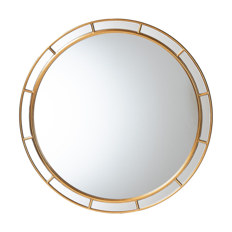 Baxton Studio Itta Antique Round Accent Mirror