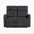 Morfudd 50" Wide Modern & Contemporary Double Reclining Wall Hugger Loveseat with Textured Microfiber Fabric