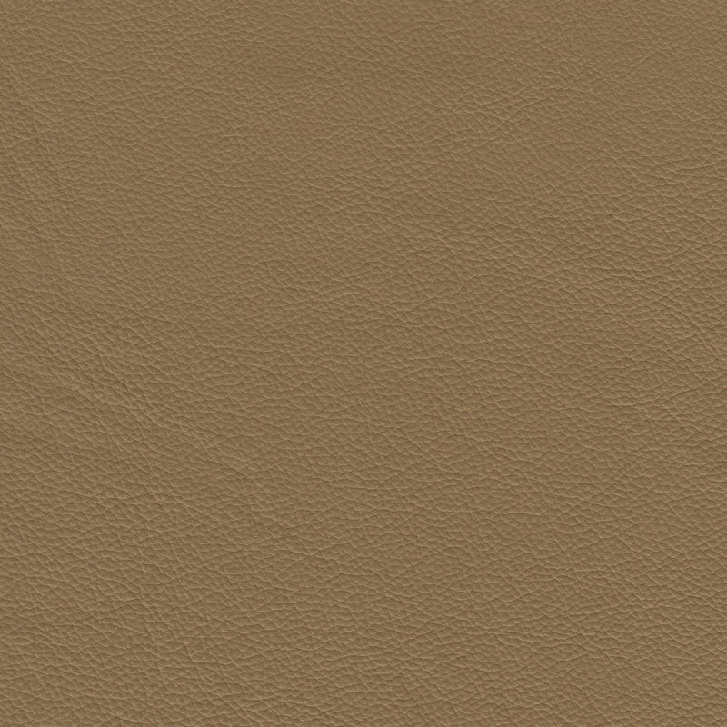 Niyan Upholstered Ottoman, Khaki Genuine Leather