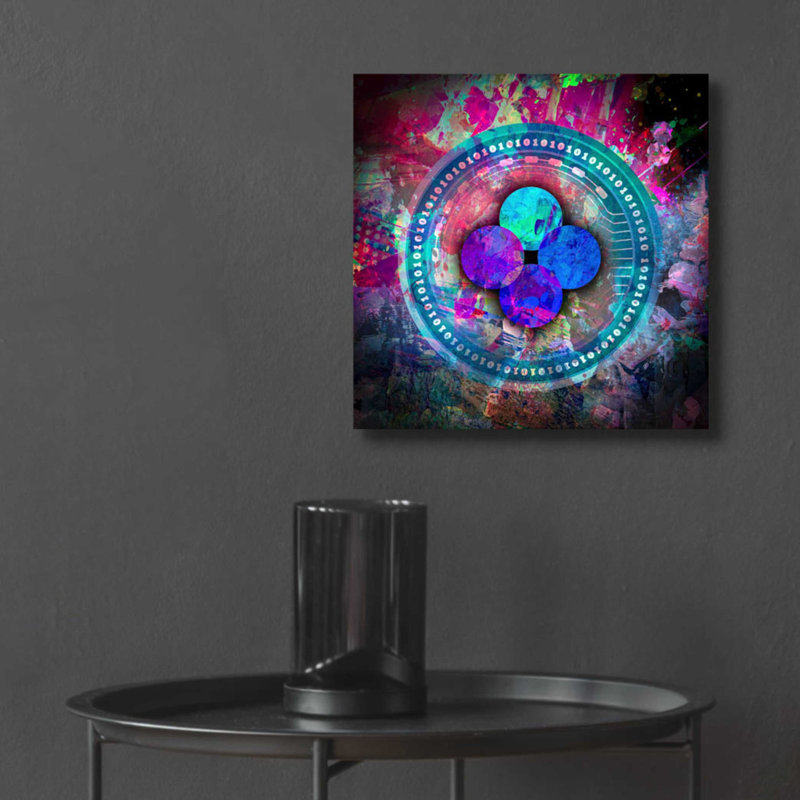 'OKB Crypto' by Epic Art Portfolio, Acrylic Glass Wall Art, 12" H x 12" W x 0.13" D