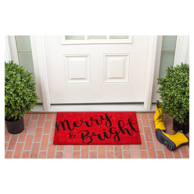 Bertrand Non-Slip Christmas Outdoor Doormat