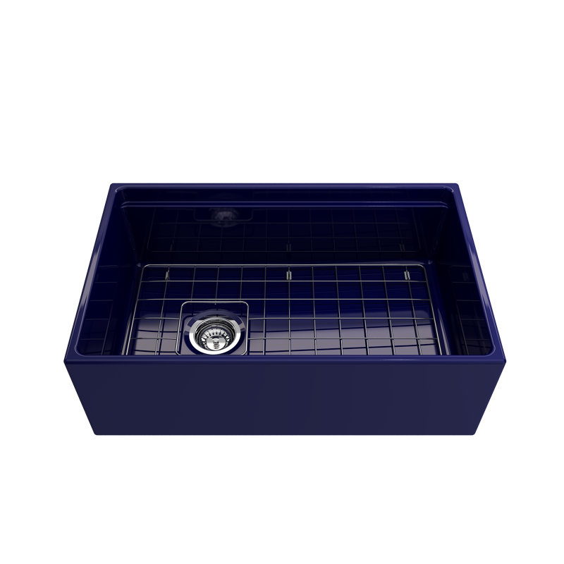 30'' L Single Basin Kitchen Sink, Sapphire Blue
