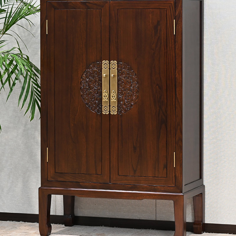 20 Pair Solid Wood Shoe Storage Cabinet