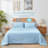 Lightweight Comforter Seersucker Summer Quilt Breathable Summer Blanket Cooling Comforter-109833608-109833606