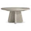 Arcadia Round Oak Extendable Pedestal Dining Table