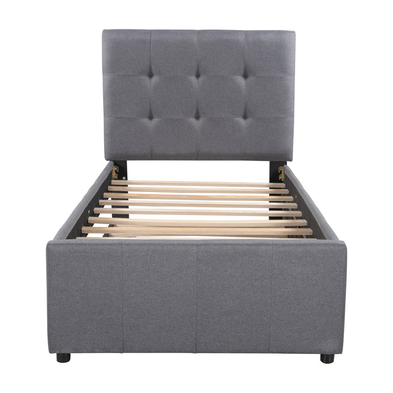 Eisinger Upholstered Sleigh Bed, Twin