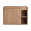 Meuble-lavabo mural avec lavabo en céramique et tablettes ouvertes-129865326-129865328