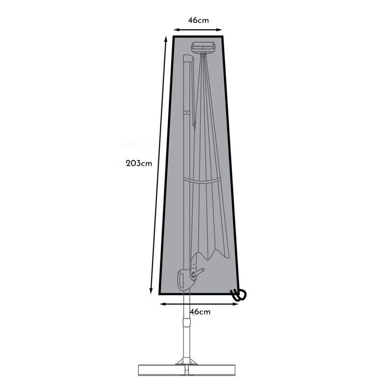 Chantill Outdoor Patio Umbrella Cover, 204" H x 49" W x 49" D