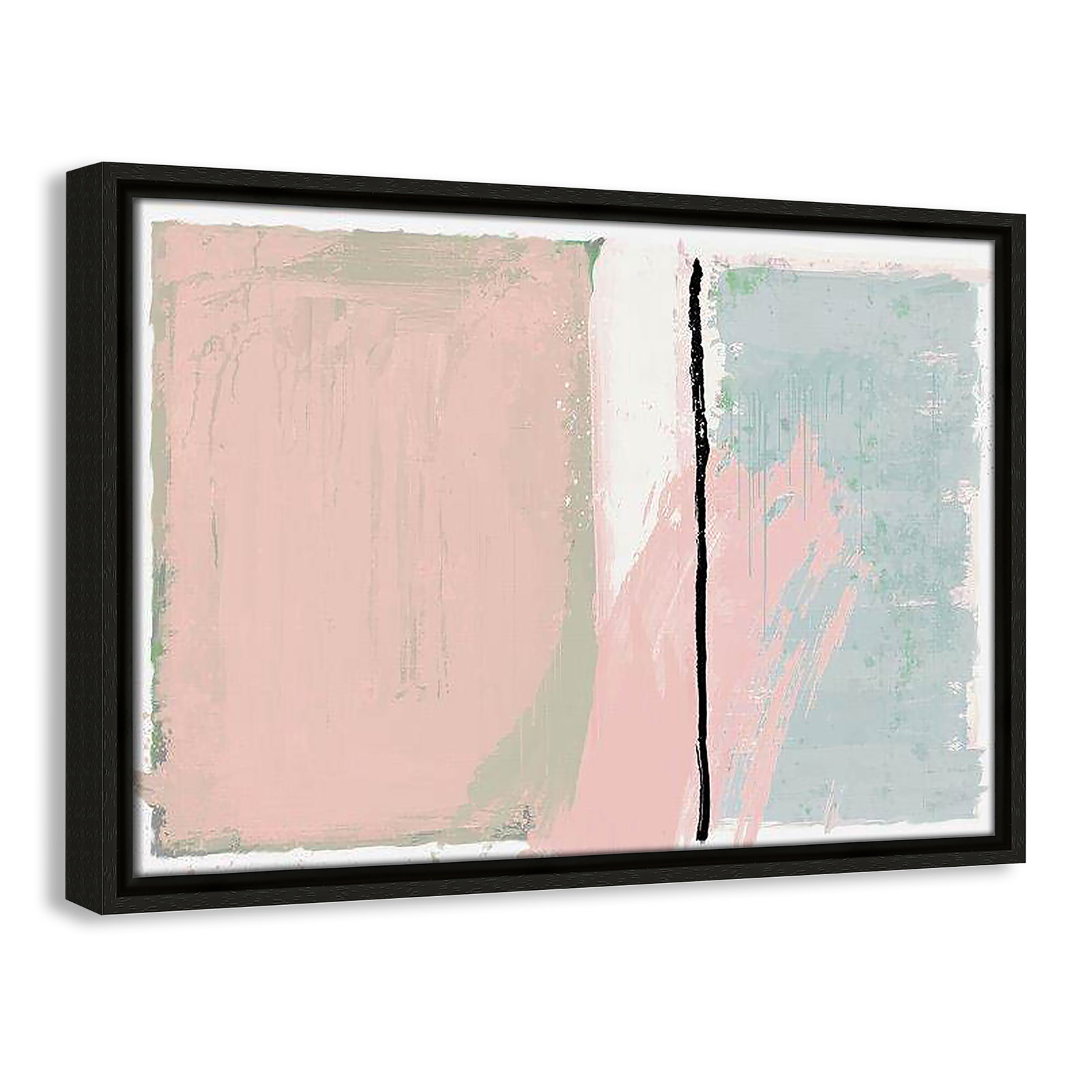 Pastel Opulance Print, 13.5" H x 19.5" W x 2" D, Espresso Floater Framed, No Mat