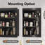 41mm W 80mm H Frameless Medicine Cabinet Mirror 3 Fixed